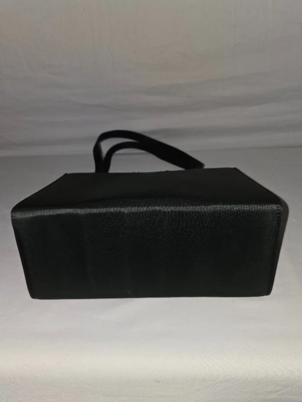 Vintage Kate Spade Sam Black Nylon Classic Box Tote Shoulder Bag Made In The USA